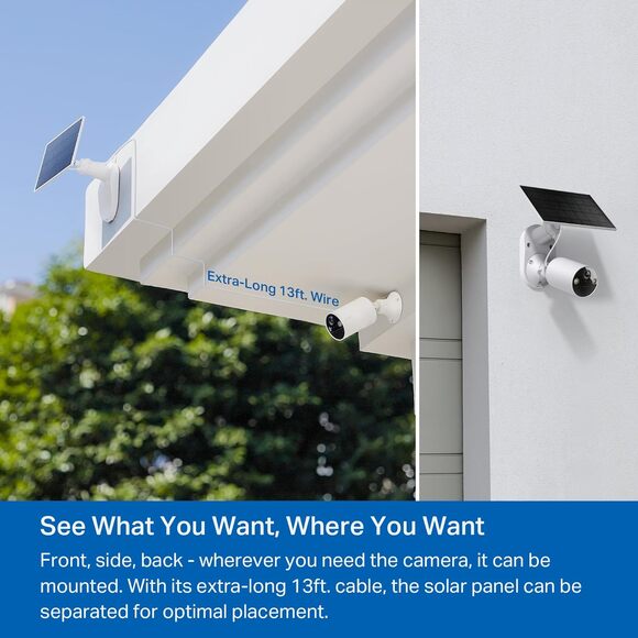 Solar Security Camera | TP-Link Tapo SolarCam C402 Kit | 1080p WiFi w/ Panel NIB - Picture 8 of 11